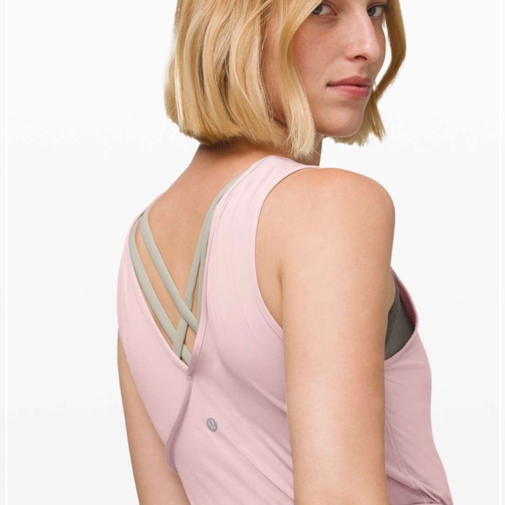 Lululemon Twist Me Up Crop Tank Smoky Blush